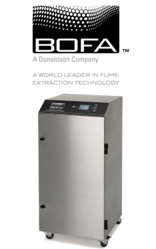 Сʼꡢ͵̵Ӧõϵͳ BOFAs Advantage 350 fume extraction and filtration system effectively removes potentially harmful fumes and particulates created during the laser marking process. By maintaining a dust-free operating area, the system helps to protect valuable equipment, maintain a higher quality mark, and reduce the number of rejects and contaminants. BOFAAD 350ϵͳЧȥкͼвķ۳ϵͳ ͨ޳ά豸άִƷʣٴƷȾ The quiet and compact Advantage 350 is ideal for use in light duty laser marking applications, including schools, sign making workshops and small scale industrial environments. AD 350 СɣͣСʼӦãѧУ공С ͹ҵȣѡ