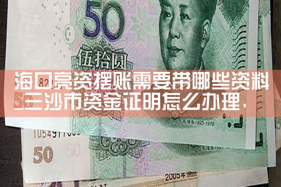 海口亮资摆账需要带哪些资料