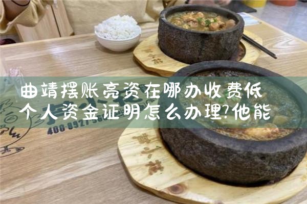 曲靖摆账亮资在哪办收费低