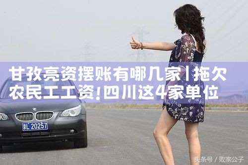 甘孜亮资摆账有哪几家