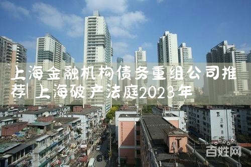 上海金融机构债务重组公司推荐