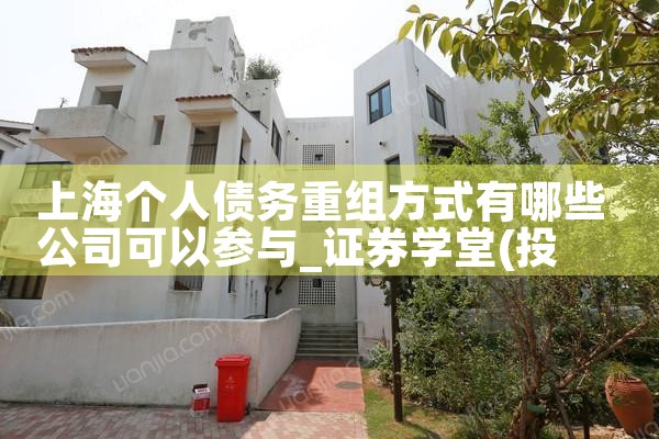 上海个人债务重组方式有哪些公司可以参与