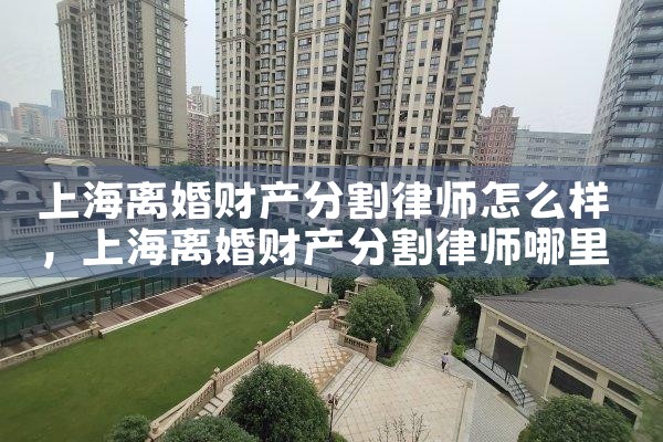 上海离婚财产分割律师怎么样