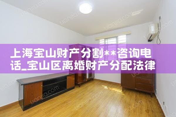 上海市财产分割官司律师