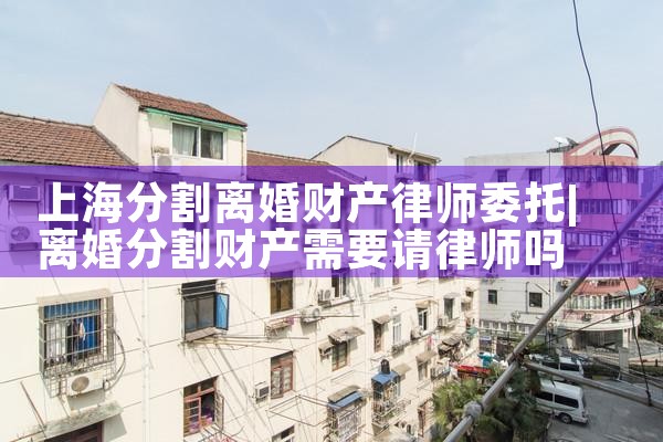 上海复杂财产分割律师案例