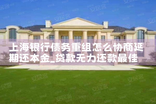 上海银行个人债务重组方案公告