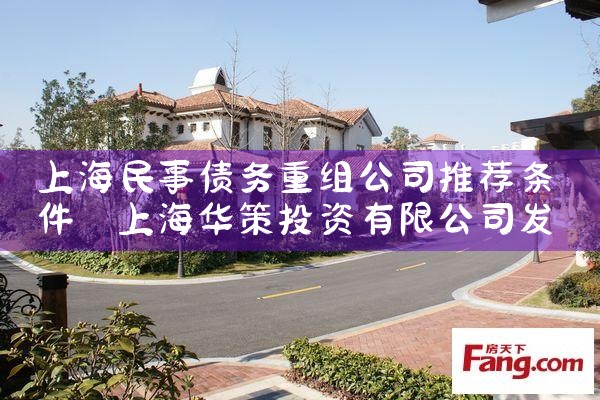 上海民事债务重组公司推荐条件
