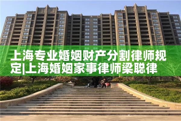 上海黄浦复杂财产分割律师地址