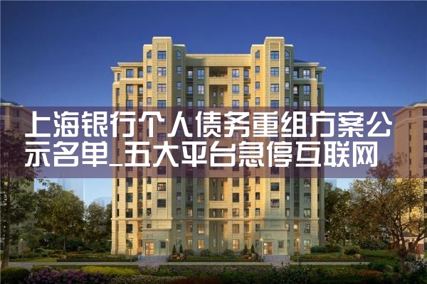 上海网络借款债务重组公司