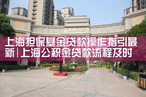 上海担保基金贷款操作指引最新指南