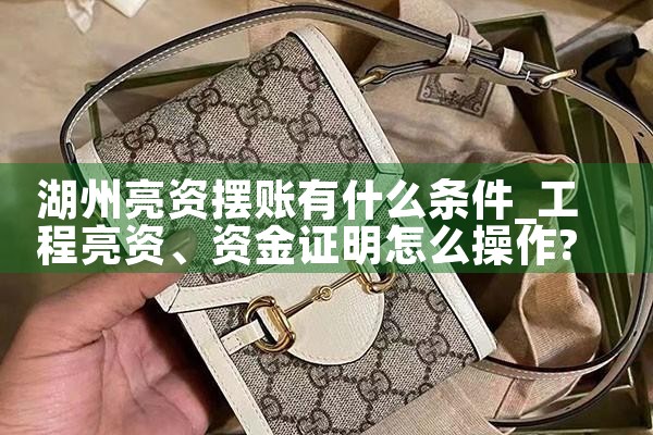 湖州亮资摆账有什么条件